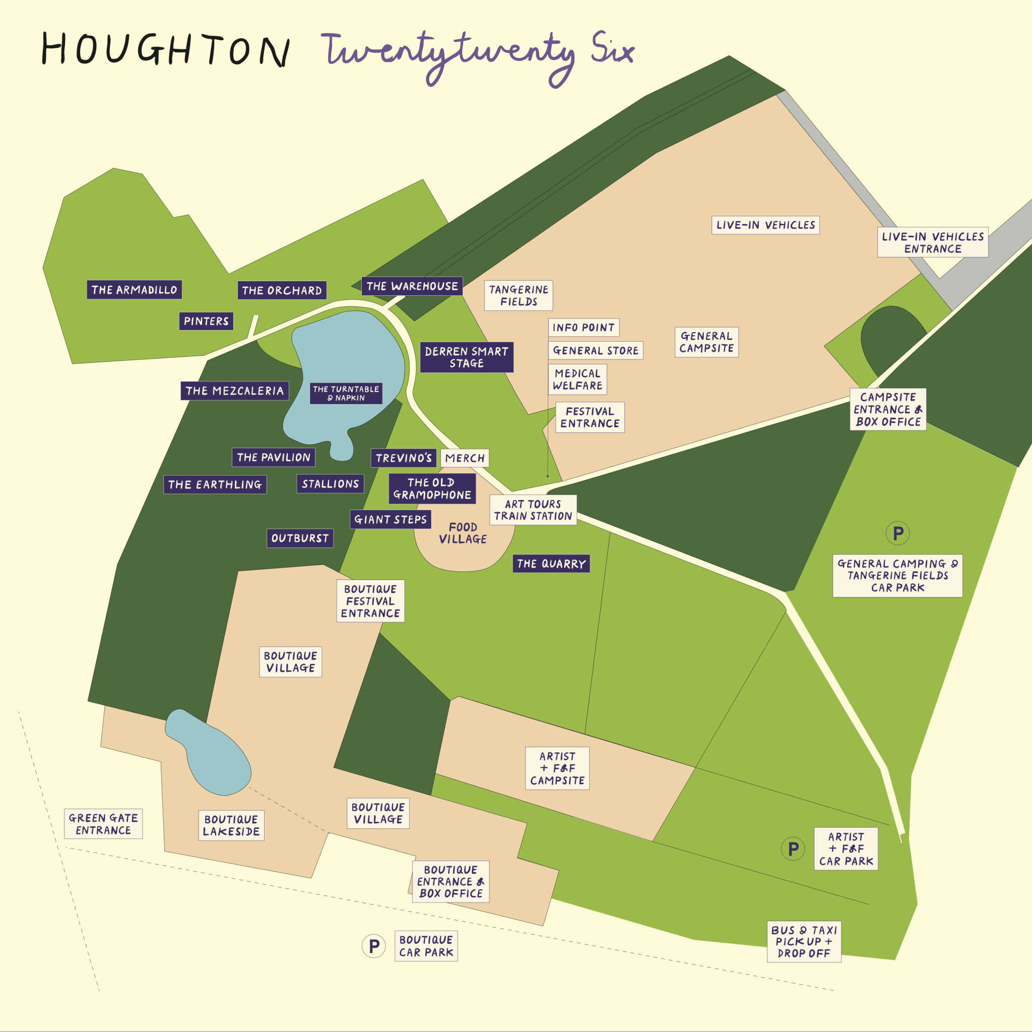 Houghton 2026 festival site map